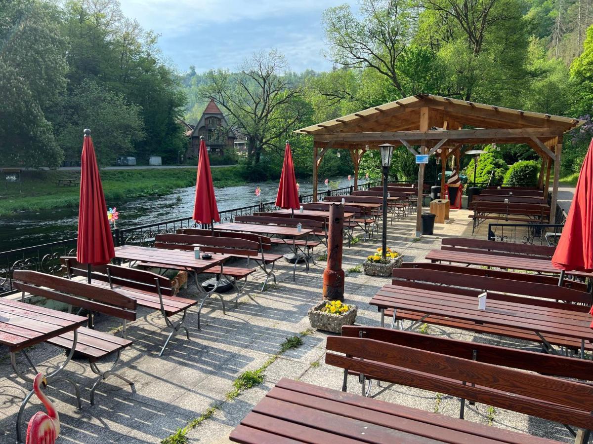 Pension Sternschnuppe, Treseburg Harz, Unmittelbar Am Wasser Thale Exterior foto